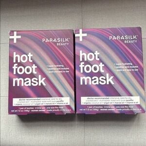 Bundle of Two NEW Parasilk Hot Foot Mask Kits